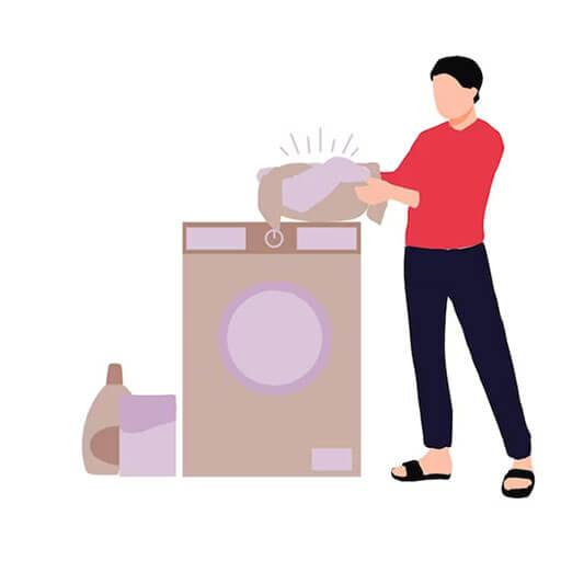 علت خشک نشدن لباس در ماشین لباسشویی