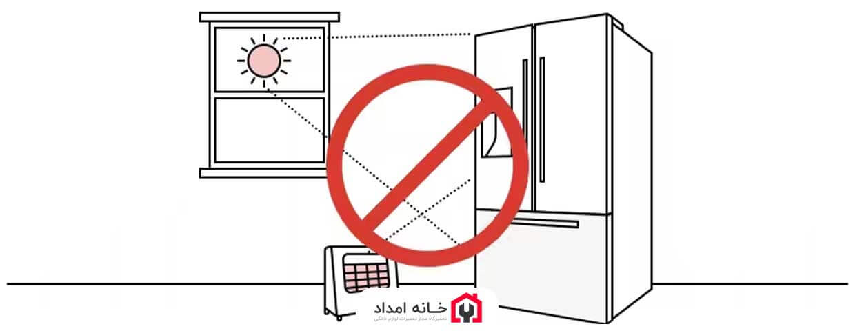 علت داغ شدن موتور و بدنه یخچال فریزر