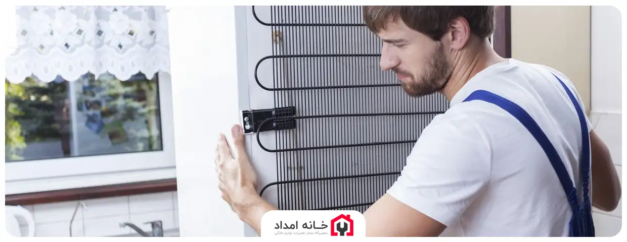 جابجایی یخچال در راه‌پله