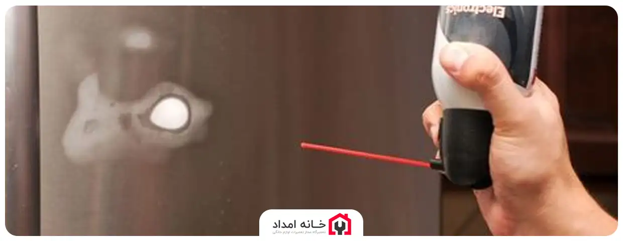 مراحل پاک کردن خراش درب یخچال