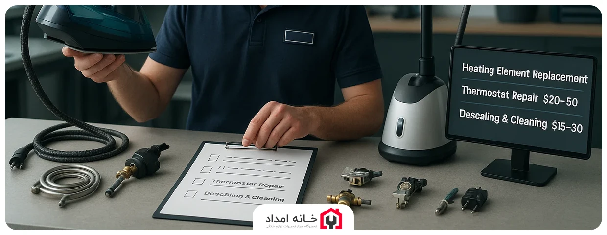 هزینه تعمیر اتو بخار مخزن دار و ایستاده