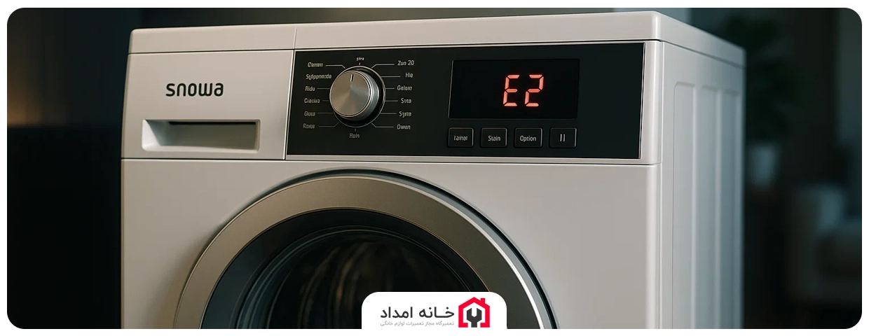 ارور E2 ماشین لباسشویی اسنوا 