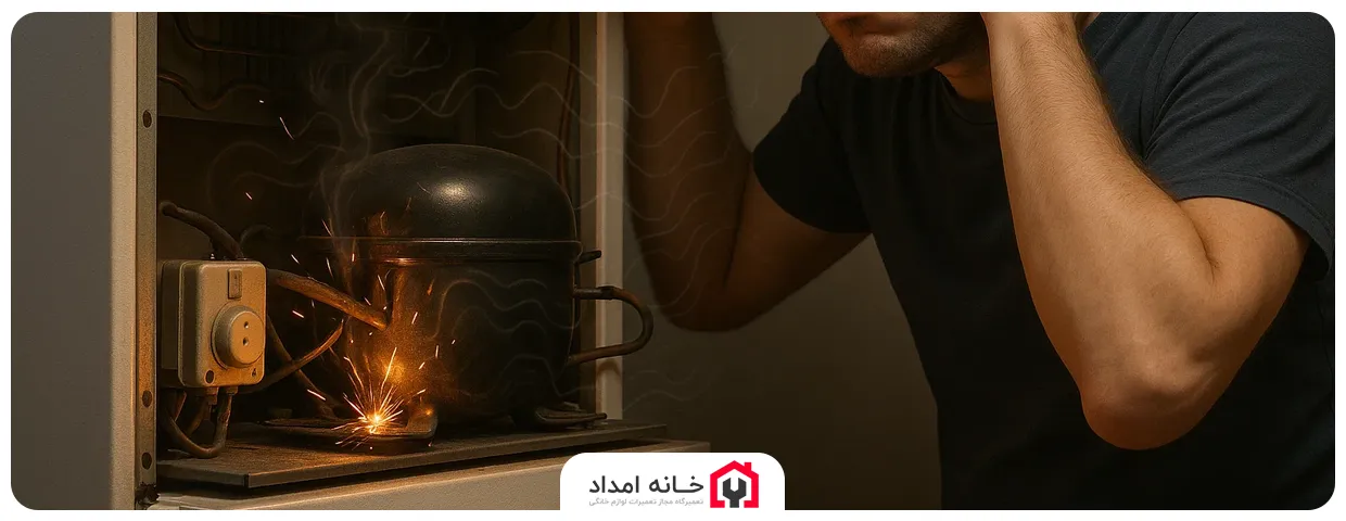 کار نکردن کمپرسور و تولید صدای خاص