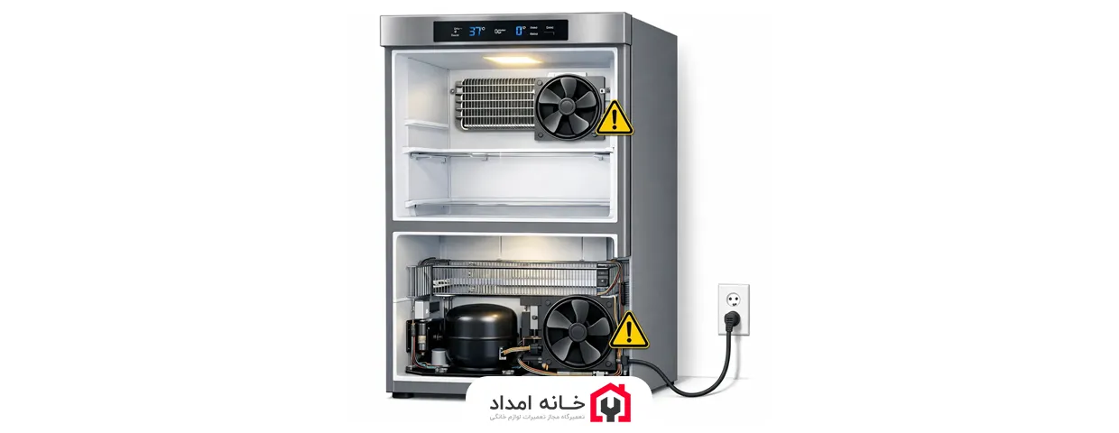 کار نکردن فن‌ها با وجود برق داشتن دستگاه