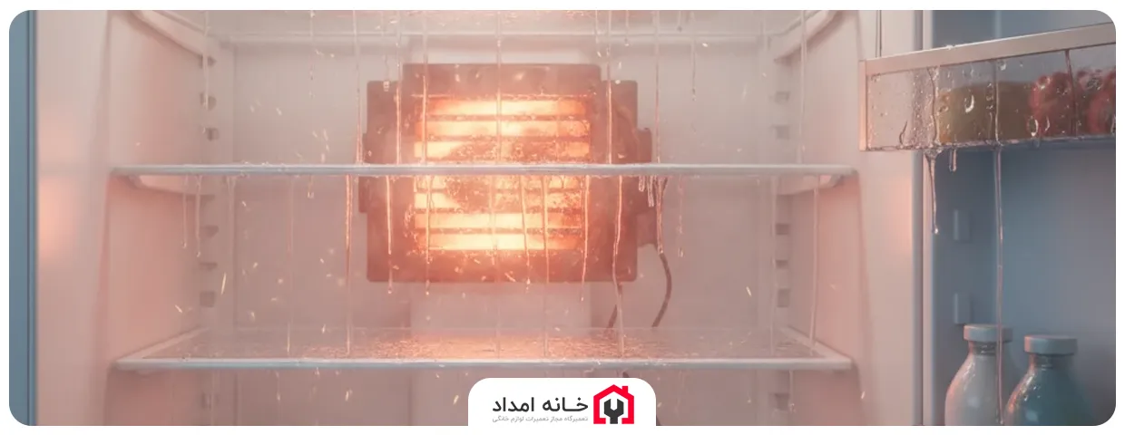 گرم شدن غیرعادی بدنه داخلی یخچال