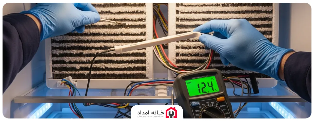 تعویض المنت یخچال الکترواستیل